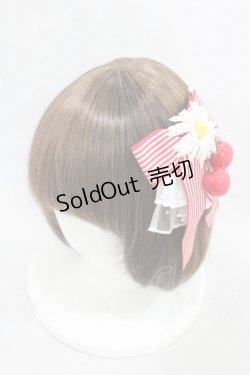 画像1: metamorphose / Cherryリボンクリップ  レッド H-25-03-11-1003-ME-AC-NS-ZH