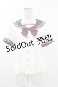 metamorphose / リボンセーラーブラウス Free オフ/ブラック H-25-03-11-1020-ME-BL-NS-ZH