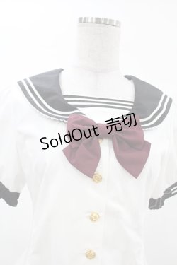 画像4: metamorphose / リボンセーラーブラウス Free オフ/ブラック H-25-03-11-1020-ME-BL-NS-ZH