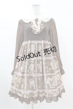 画像1: Angelic Pretty / Cream Cookie Collectionカットワンピース Free ブラウン H-25-03-11-1023-AP-OP-NS-ZH