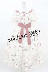 Urtto（海外ロリータブランド） / Apple Tea ワンピース L オフ H-25-03-11-1024-0-OP-NS-ZH