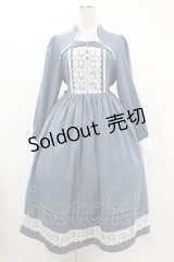 axes femme kawaii / プランタンワンピース M ブルー H-25-03-11-1026-AX-OP-NS-ZH