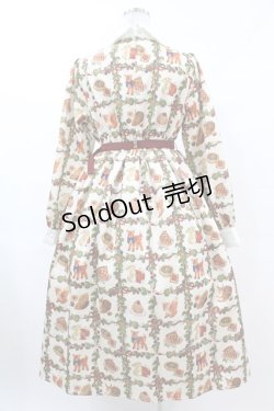 画像2: axes femme kawaii / 森のケーキ屋さん柄ワンピース M アイボリー H-25-03-11-1027-AX-OP-NS-ZH