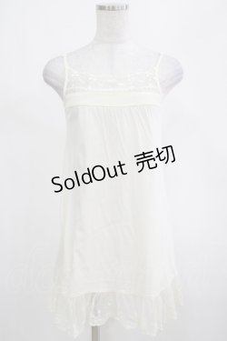 画像1: PINK HOUSE / 裾チュールキャミソール Free オフ H-25-03-11-050-LO-TO-NS-ZH
