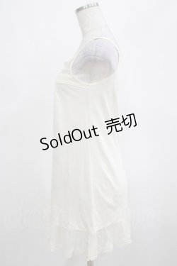 画像2: PINK HOUSE / 裾チュールキャミソール Free オフ H-25-03-11-050-LO-TO-NS-ZH