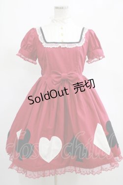 画像1: Angelic Pretty / トランプDollワンピース Free ワイン H-25-03-11-006-AP-OP-NS-ZH