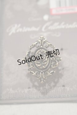 画像1: Kurumi Collaboration / ローズカメオリング  ゴールド H-25-03-11-067-GO-AC-NS-ZH