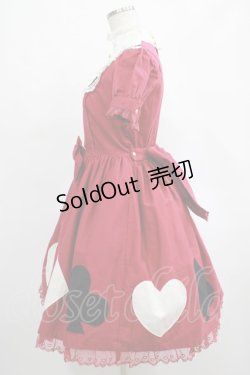 画像2: Angelic Pretty / トランプDollワンピース Free ワイン H-25-03-11-006-AP-OP-NS-ZH