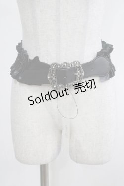 画像1: axes femme / クラシカルバックルベルト Free ブラック H-25-03-11-070-AX-AC-NS-ZH