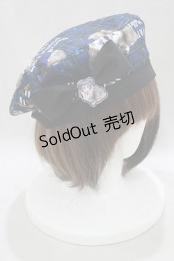 画像2: Royal Princess Alice / PUNK CATベレー帽  青チェック H-25-03-11-077-LO-AC-NS-ZH