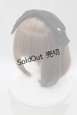 画像1: Angelic Pretty / アンティークRibbonカチューシャ  ブラック H-25-03-11-078-AP-AC-NS-ZH
