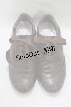 画像1: m petit by misako / NINA’ｓコラボシューズ L ブラウン H-25-03-11-082-LO-SH-NS-ZH