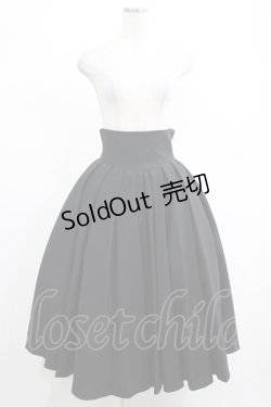画像1: NO.S PROJECT / ジゼル・スカート M ブラック H-25-03-11-009-LO-SK-NS-ZH