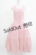 PINK HOUSE / ギンガムチェックノースリーブワンピース Free レッド H-25-03-11-013-LO-OP-NS-ZH