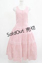 PINK HOUSE / ギンガムチェックノースリーブワンピース Free レッド H-25-03-11-013-LO-OP-NS-ZH