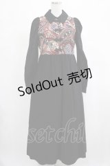 jouetie / ゴブランドッキングワンピース M ブラック H-25-03-11-017-EL-OP-NS-ZH