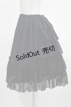 画像3: Victorian maiden / フリルシフォンアンダースカート Free ブラック H-25-03-11-018-CL-SK-NS-ZH