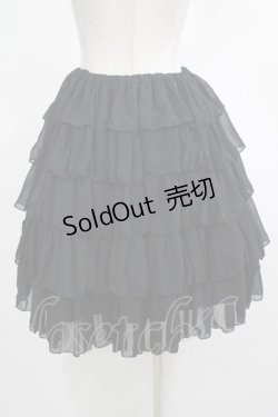 画像4: Victorian maiden / フリルシフォンアンダースカート Free ブラック H-25-03-11-018-CL-SK-NS-ZH