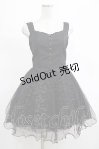 Secret Honey / バックリボンチュール切替ワンピース Free ブラック H-25-03-11-019-CA-OP-NS-ZH