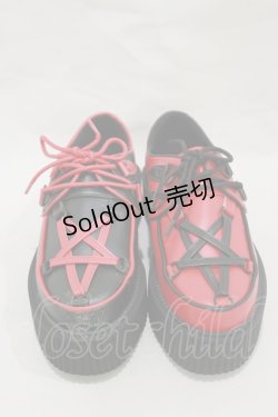 画像1: KILL STAR / Hexellent Creepersシューズ UK5(約24.0cm) レッド H-25-03-12-001-SL-SH-KB-ZH