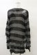 画像2: KILL STAR / Abyss Knit Sweater XS 黒×シルバーグレー H-25-03-12-043-SL-TO-KB-ZH (2)