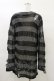 画像2: KILL STAR / Abyss Knit Sweater S 黒×シルバーグレー H-25-03-12-044-SL-TO-KB-ZH (2)