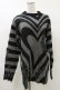 画像1: KILL STAR / Libi Sweater S 黒×シルバーグレー H-25-03-12-048-SL-TO-KB-ZI (1)