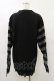 画像2: KILL STAR / Libi Sweater S 黒×シルバーグレー H-25-03-12-048-SL-TO-KB-ZI (2)
