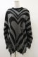 画像1: KILL STAR / Libi Sweater M 黒×シルバーグレー H-25-03-12-049-SL-TO-KB-ZH (1)