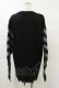 画像2: KILL STAR / Libi Sweater M 黒×シルバーグレー H-25-03-12-049-SL-TO-KB-ZH (2)