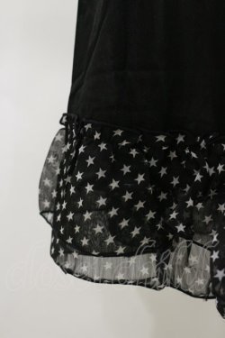 画像3: MARBLE / フリルペチコート  黒スター柄 H-25-03-12-055-GO-SK-KB-ZH