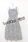 Emily Temple cute / Strawberry Tartanノースリーブワンピース  ネイビー H-25-03-12-065-ET-OP-KB-ZH