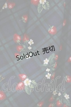 画像4: Emily Temple cute / Strawberry Tartanノースリーブワンピース  ネイビー H-25-03-12-065-ET-OP-KB-ZH