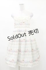 Leur Getter / Tiara Macaronキャミワンピース M オフ H-25-03-12-067-LU-OP-KB-ZH