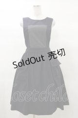 Jane Marple / Vintage Poplin Bicolorジャンパースカート M ネイビー H-25-03-12-069-JM-OP-KB-ZH