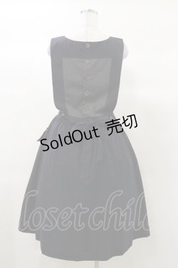 画像2: Jane Marple / Vintage Poplin Bicolorジャンパースカート M ネイビー H-25-03-12-069-JM-OP-KB-ZH