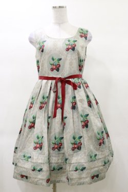 画像1: Leur Getter / Cherry Laceノースリーブワンピース M ミント H-25-03-12-071-LU-OP-KB-ZH