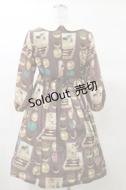 画像2: Leur Getter / Chaton Chocolat袖付ワンピース M ブラウン H-25-03-12-074-LU-OP-KB-ZH