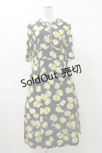 Jane Marple / Lemon Lime folkyドレス M ネイビー H-25-03-12-076-JM-OP-KB-ZH