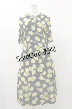 画像1: Jane Marple / Lemon Lime folkyドレス M ネイビー H-25-03-12-076-JM-OP-KB-ZH