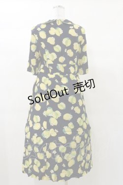 画像2: Jane Marple / Lemon Lime folkyドレス M ネイビー H-25-03-12-076-JM-OP-KB-ZH
