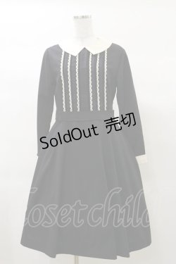 画像1: Jane Marple / ビンテージポプリンのドミトリードレス M ブラック H-25-03-12-077-JM-OP-KB-ZH