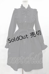 Physical Drop / スタンドカラーチュニックワンピース Free ブラック H-25-03-12-1005-LO-OP-NS-ZH