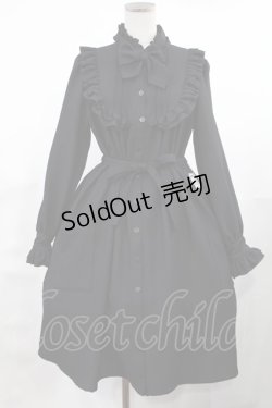 画像1: Physical Drop / スタンドカラーチュニックワンピース Free ブラック H-25-03-12-1005-LO-OP-NS-ZH