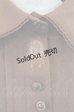 画像3: axes femme / メルティショコラ刺繍ワンピース M ブラウン H-25-03-12-1006-AX-OP-NS-ZH