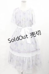 axes femme / 紫陽花シフォンワンピース M ラベンダー H-25-03-12-1009-AX-OP-NS-ZH