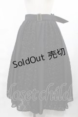 axes femme POETIQUE / シャギーチェック切替スカート M ブラック H-25-03-12-1011-AX-SK-NS-ZH