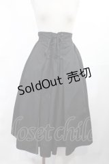 axes femme / レースアップスカート M ブラック H-25-03-12-1012-AX-SK-NS-ZH