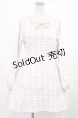 evelyn / チェックフィットワンピース Free ピンク H-25-03-12-1016-LO-OP-NS-ZH