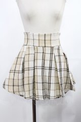 evelyn / チェックタックプリーツスカート Free ベージュ H-25-03-12-1018-LO-SK-NS-ZH